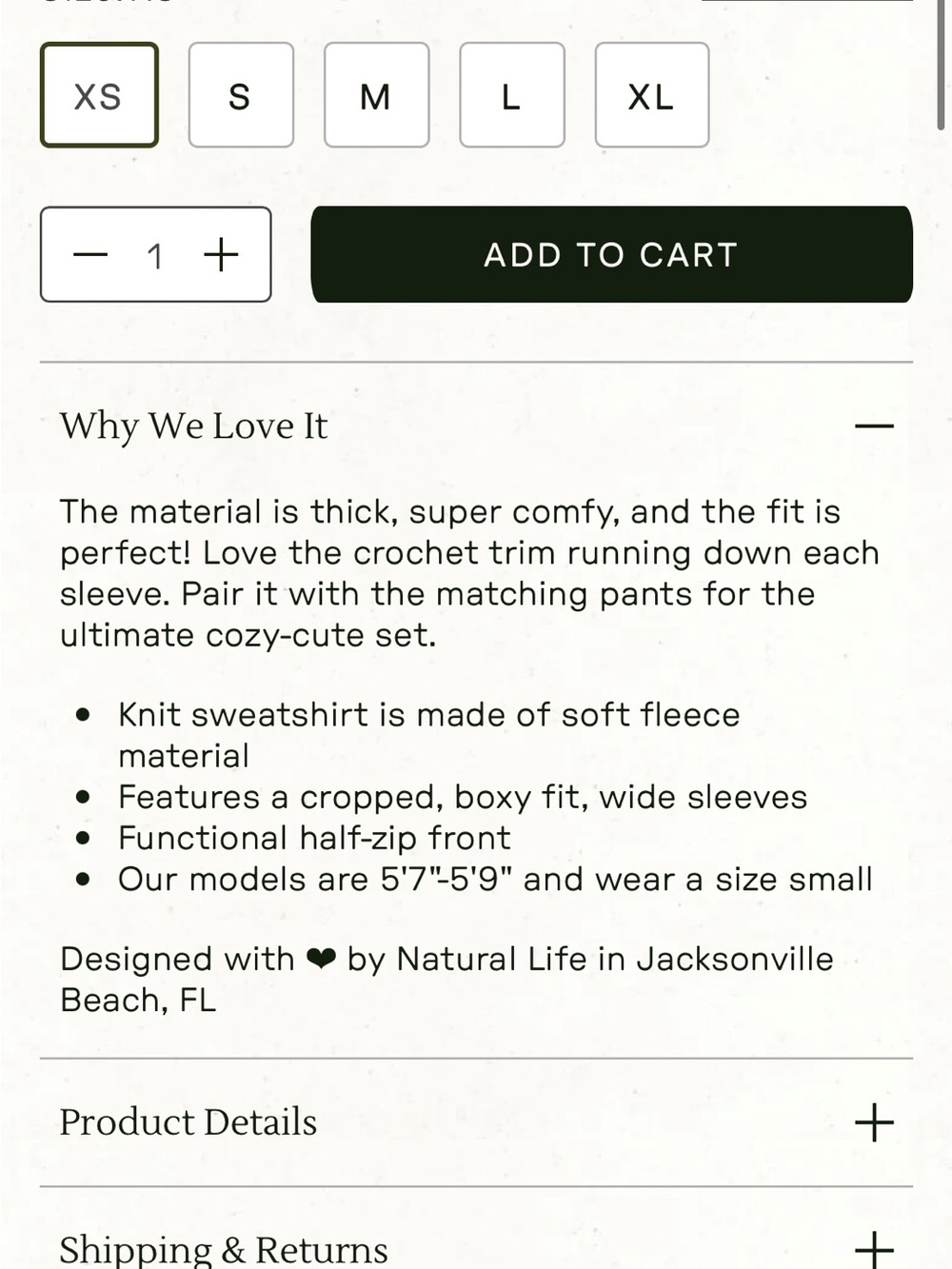Natural Life Lyvie Trim Sweatshirt in Olive - Picture 4 of 9